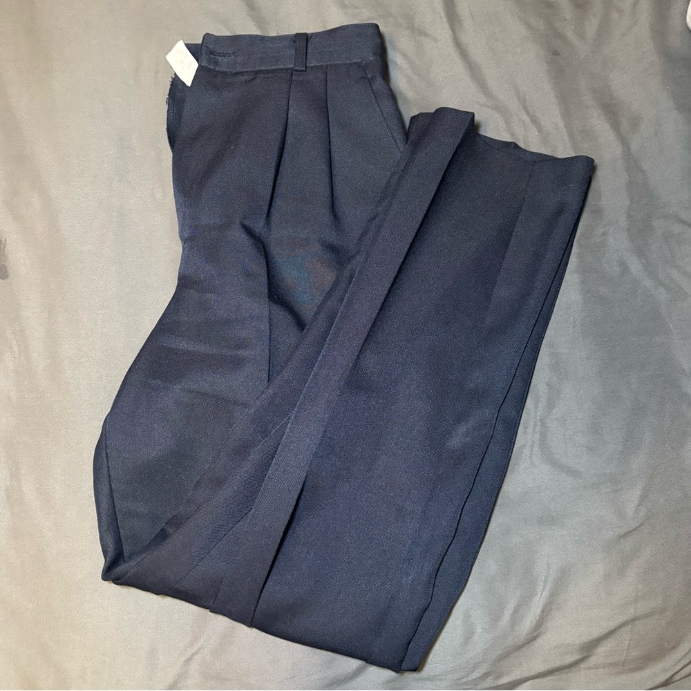 dressbarn Women’s High-Waist Navy Dress Pants